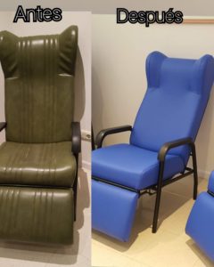 Antes y después sillón clínica